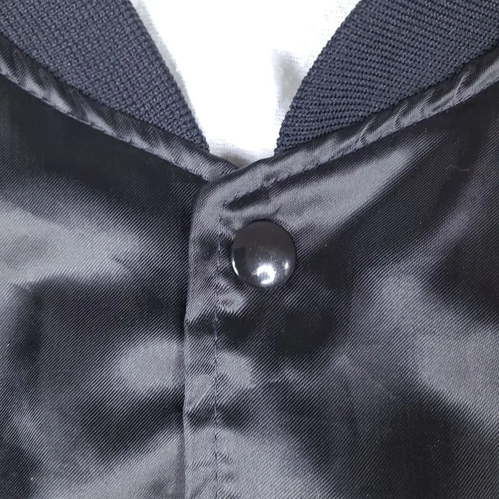 Vintage Hartwell Jacket Mens Large Black USA Made Bomber Nylon Whiteco‎ Metrocom